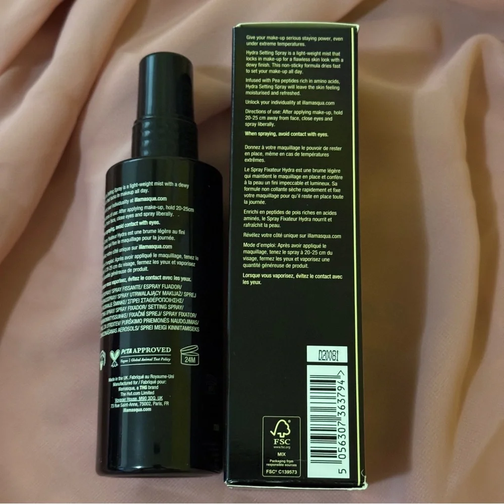 Illamasqua New Hydra Makeup Setting Spray‎ Full Size